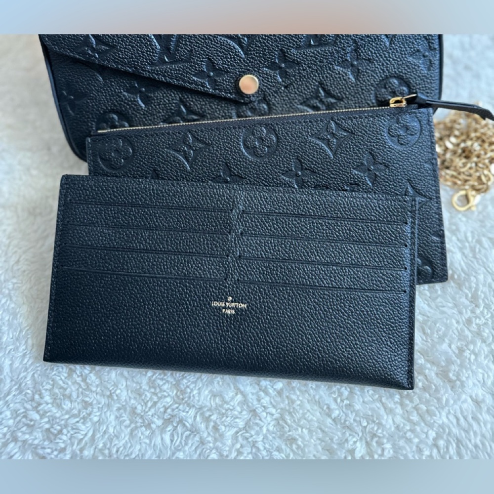 Louis Vuitton Felicie Pochette - Black Empriente Leather